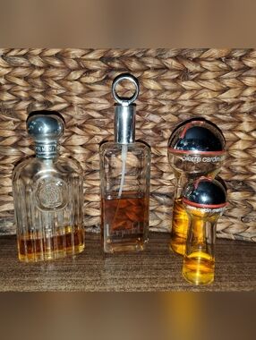 Lot Of For Vintage Men's Cologne Giorgio Beverly Hills, Pierre Cardin, Lagerfeld
